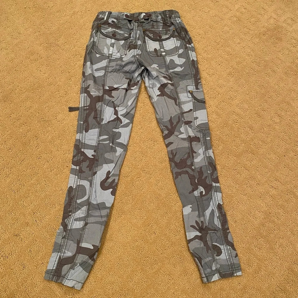 Marrakech for Anthro Harry stretch Poplin pant, SZ 26, Denim camo - Picture 3 of 6